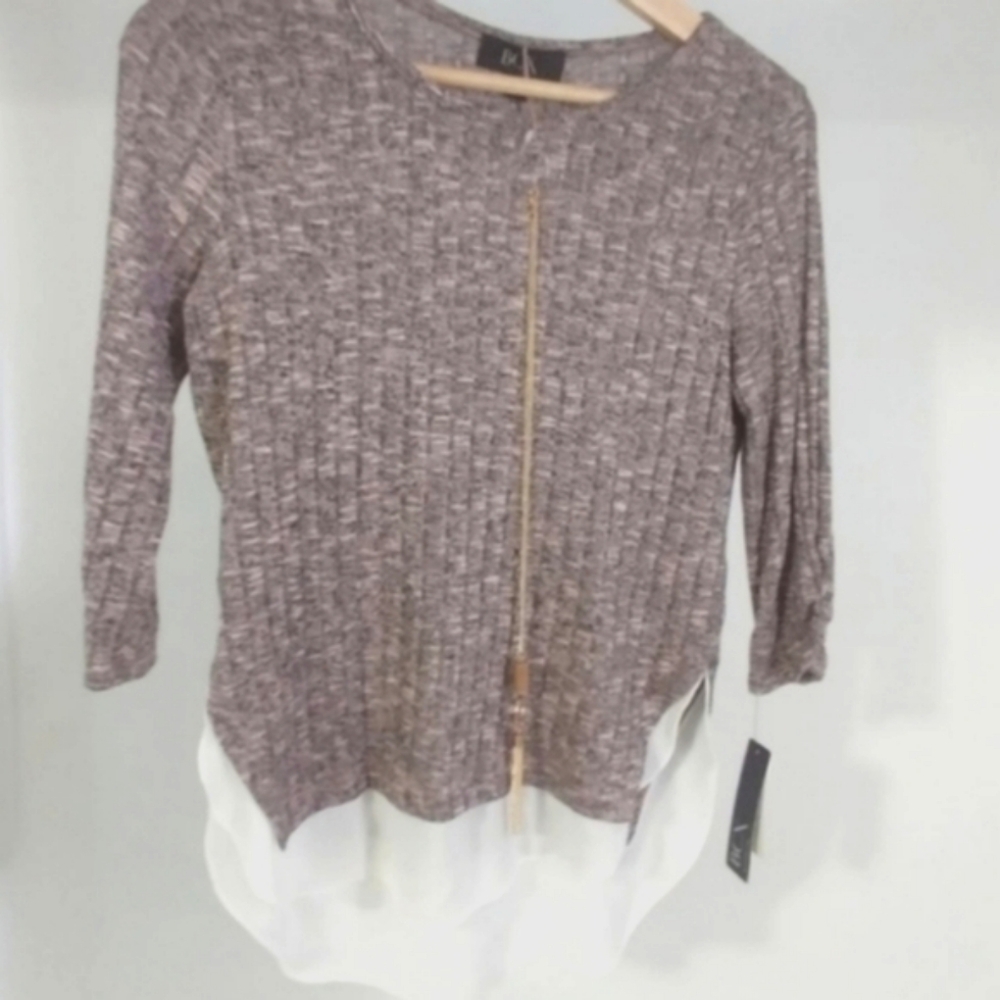 BCX Top With Necklace And Undershirt